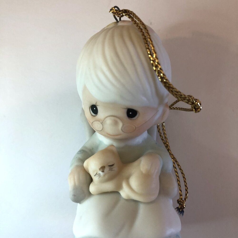 Precious Moments Ornament Granma & Cat Mom & Baby Stroller Touched Hearts Set 3 - Picture 4 of 13